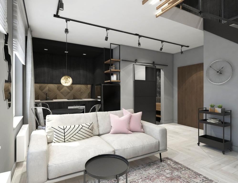 H&S N23 Dwupoziomowy Apartament Łódź Centrum Wi-Fi Klimatyzacja